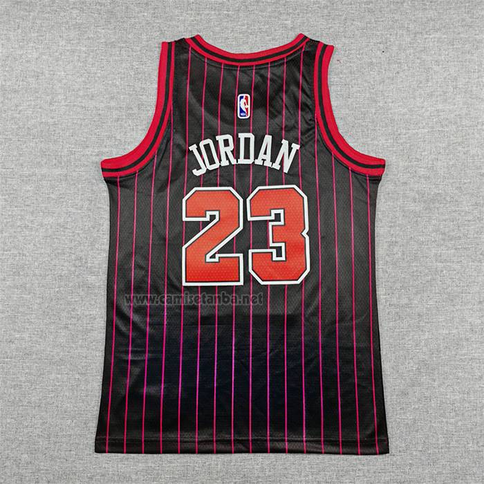 Camiseta Nino Chicago Bulls Michael Jordan NO 23 Statement 2025-26 Negro
